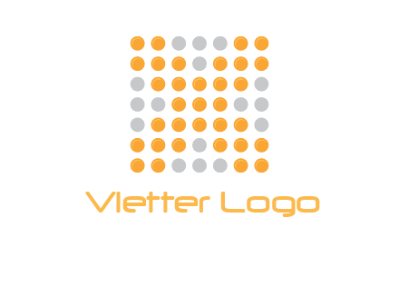 letter x dots logo