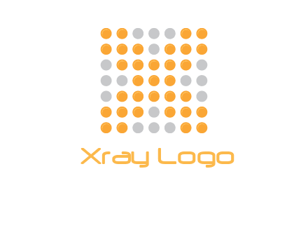 letter x dots logo