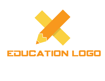 letter x pencil logo