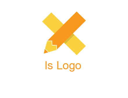 letter x pencil logo
