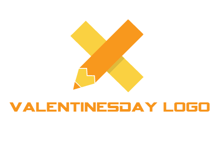 letter x pencil logo