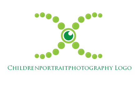 dotted DNA and letter X logo