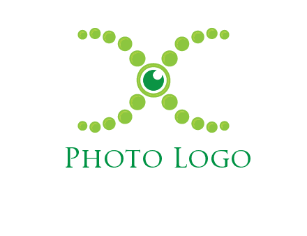 dotted DNA and letter X logo