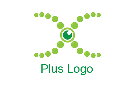 dotted DNA and letter X logo