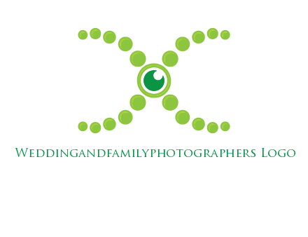 dotted DNA and letter X logo
