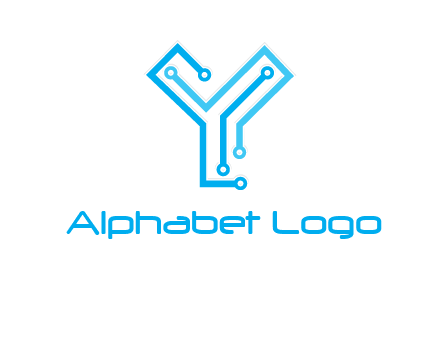 letter y circuit icon