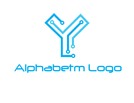 letter y circuit icon