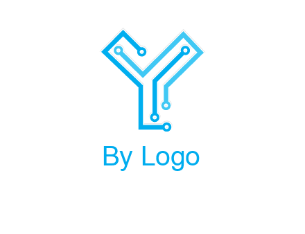 letter y circuit icon