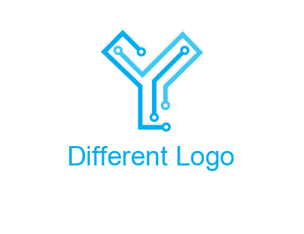 letter y circuit icon