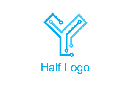 letter y circuit icon