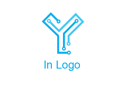 letter y circuit icon