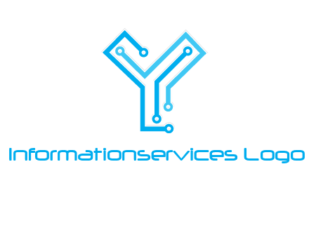 letter y circuit icon