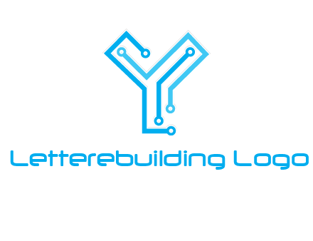 letter y circuit icon