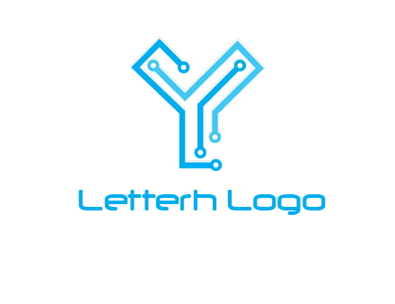 letter y circuit icon