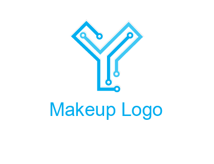 letter y circuit icon