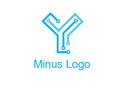 letter y circuit icon