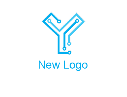 letter y circuit icon