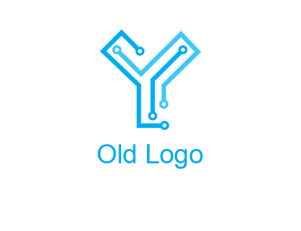 letter y circuit icon
