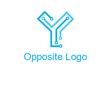 letter y circuit icon