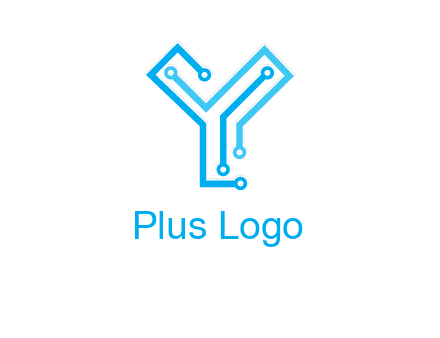 letter y circuit icon