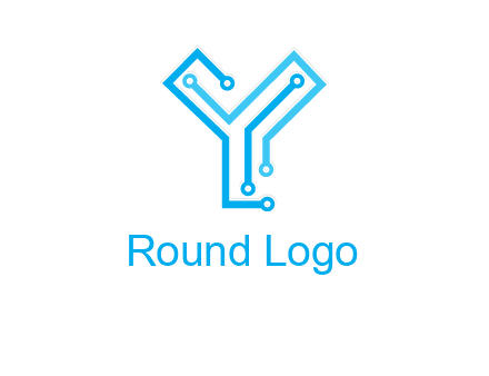 letter y circuit icon