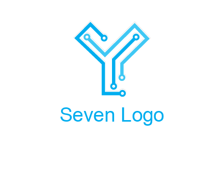 letter y circuit icon