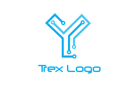 letter y circuit icon