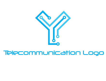 letter y circuit icon