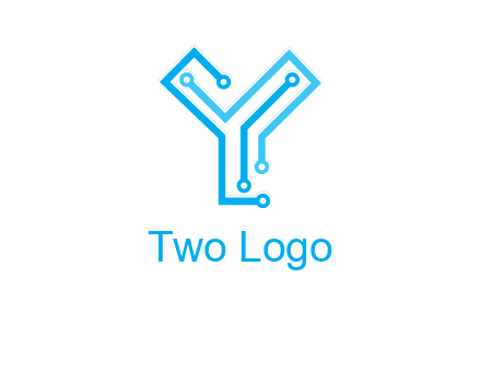 letter y circuit icon