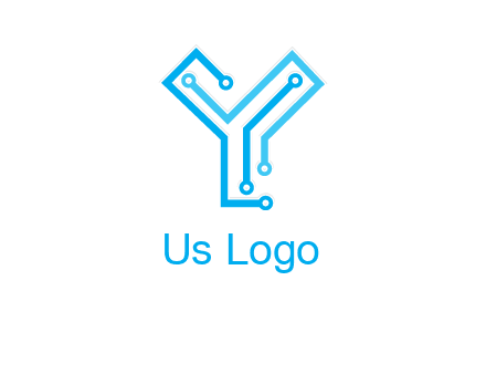letter y circuit icon