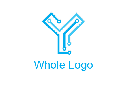 letter y circuit icon