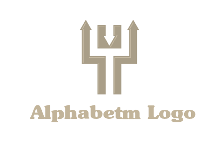 arrows in letter Y logo