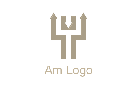 arrows in letter Y logo