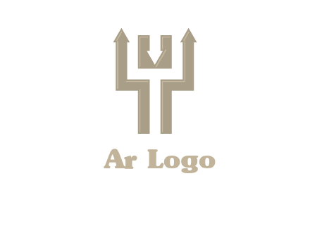 arrows in letter Y logo