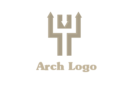 arrows in letter Y logo