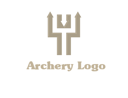 arrows in letter Y logo