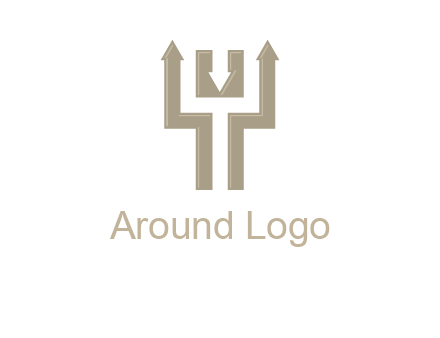 arrows in letter Y logo