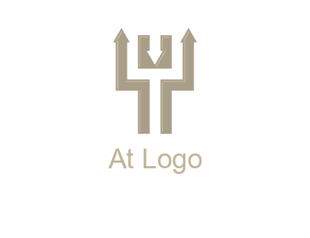 arrows in letter Y logo
