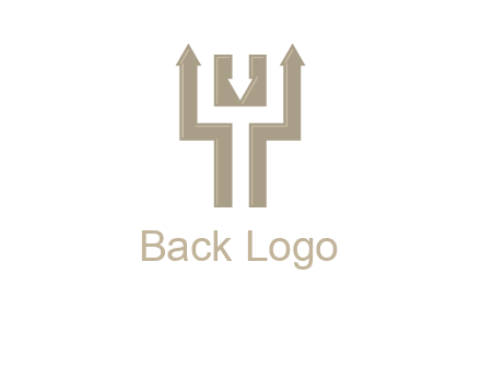 arrows in letter Y logo