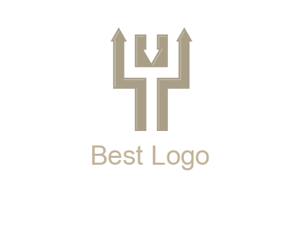 arrows in letter Y logo