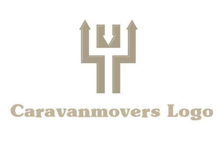arrows in letter Y logo