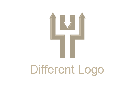 arrows in letter Y logo