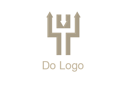 arrows in letter Y logo