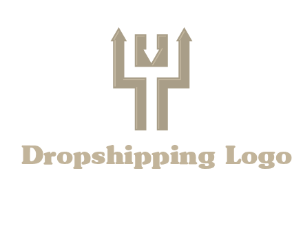 arrows in letter Y logo