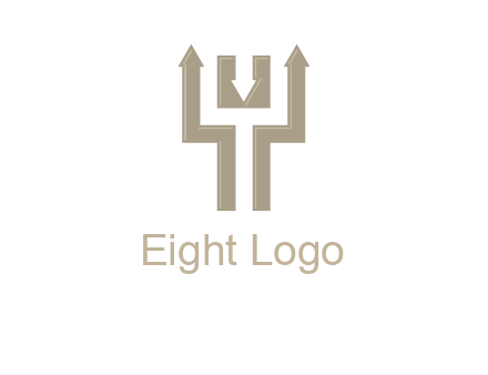 arrows in letter Y logo