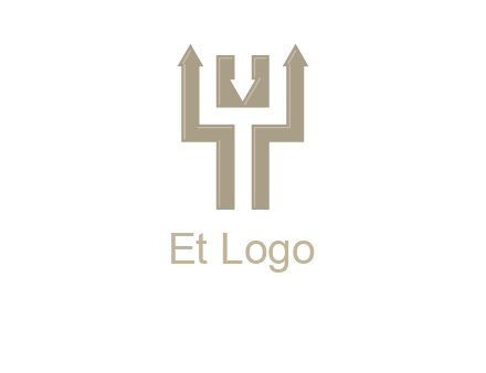 arrows in letter Y logo