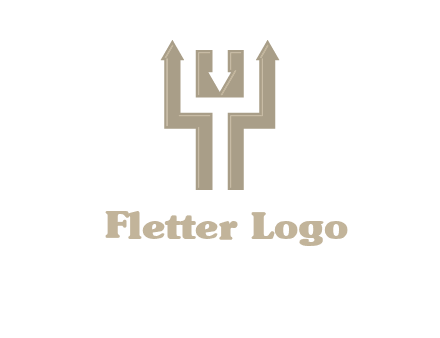 arrows in letter Y logo