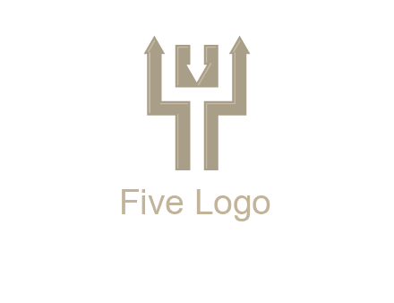 arrows in letter Y logo