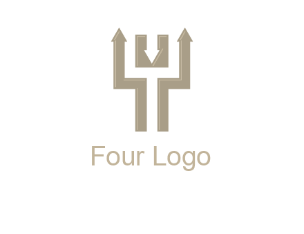 arrows in letter Y logo