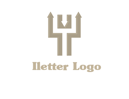 arrows in letter Y logo